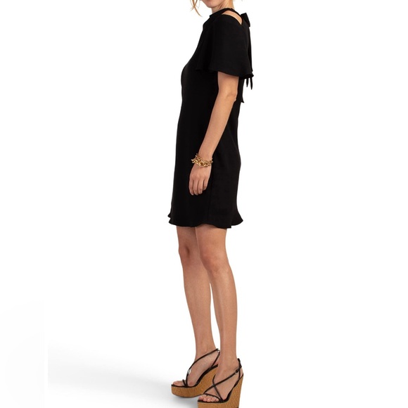 Trina Turk NWT Black Talia Cold Shoulder Dress - Picture 2 of 7